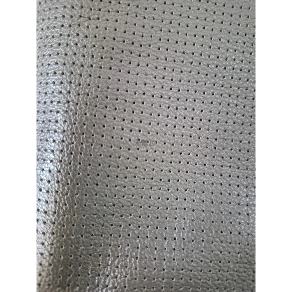 Splendid Hobo Bag Perforated Leather Shoulder Olive Taupe Slouchy Minimalist